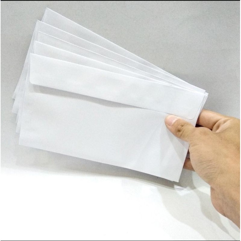 100C Bao Thư Trắng 12x22 Không Keo 80GSM-Phong Bì Thư