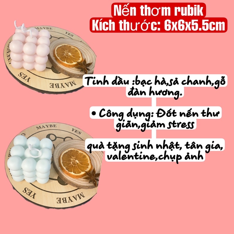 Nến thơm phòng rubik
