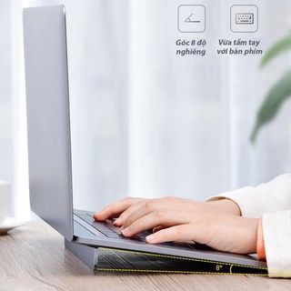Giá đỡ macbook laptop macbook notebook baseus. siêu mỏng , nhẹ , dạng chân gập gấp gọn, xám, bạc