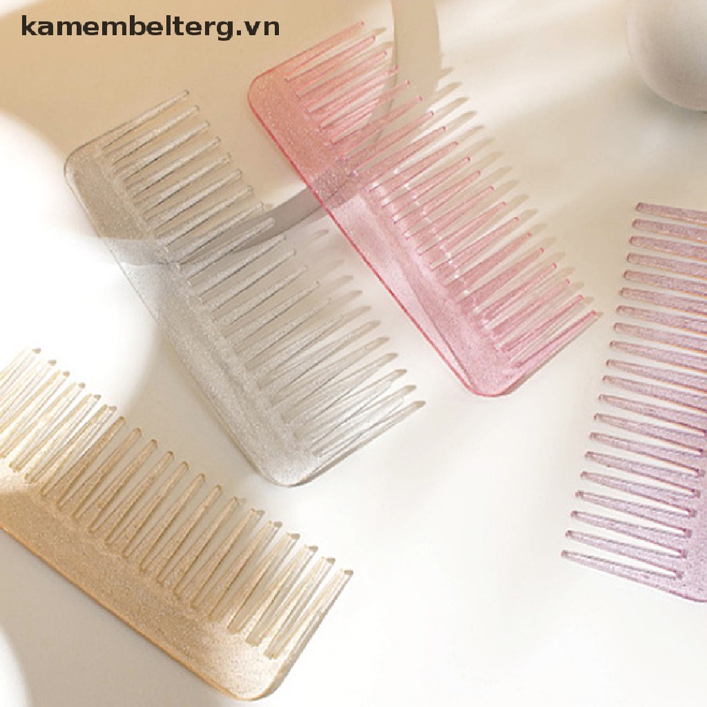 Lược chải tóc khô và ướt gỡ rối tạo kiểu cầm tay loại lớn lấp lánh ánh sao dành cho nữ