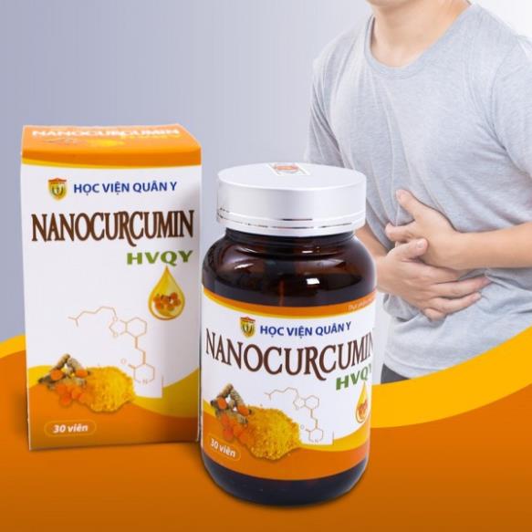 Nano Curcumin HVQY – Hỗ trợ làm giảm tình trạng viêm loét dạ dày, tá tràng (30 viên)