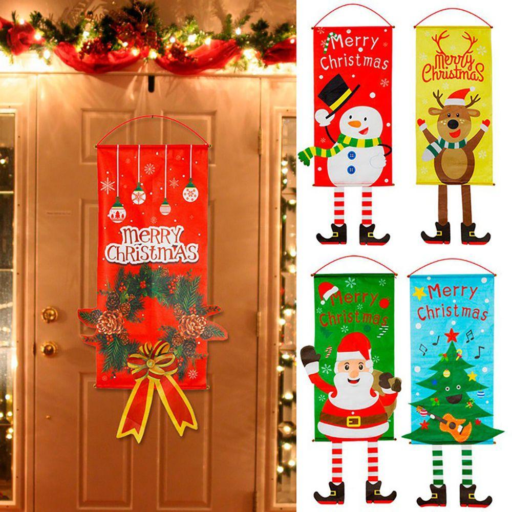 LAKAMIER Cờ Treo Trang Trí Giáng Sinh Hình Ông Già Noel