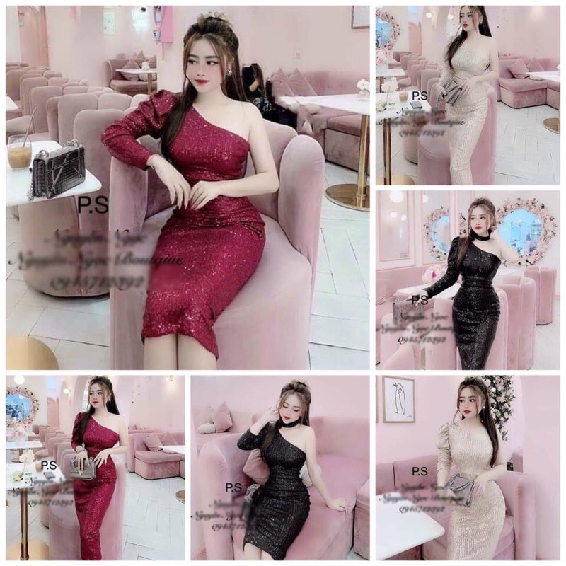 body kim sa lệch vai tay dài