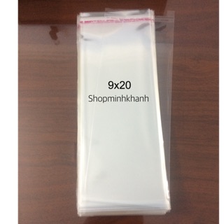 100g Túi opp dán miệng kt 9x20cm
