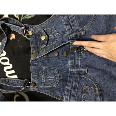 (order) Quần Yếm Short Bò rách ( có ảnh thật) | BigBuy360 - bigbuy360.vn