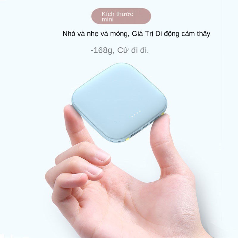 Pin sạc dự phòng mini 20000mAh, siêu mỏng, dung lượng lớn nhanh, nhỏ gọn và di động, cô gái dễ thương 10W tùy chỉnh