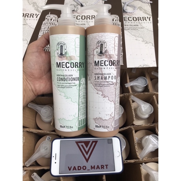 Cặp Dầu Gội Chuẩn Salon Hiệu MECORRY(Ý) Giúp Mọc Tóc  Ngăn Ngừa Rụng Tóc Hiệu Quả ( SP41232335)