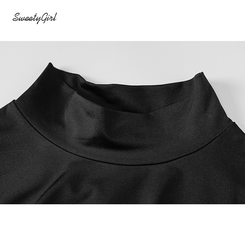 Đầm midi cổ tròn tay dài hở lưng màu trơn thời trang quyến rũ cho nữ