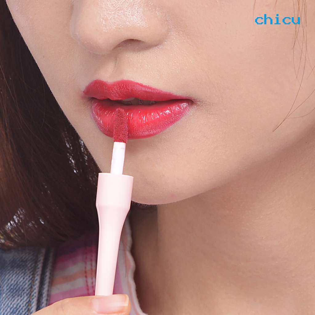 [Hàng mới về] Son bóng kem lì chống dính kháng nước thiết kế hình que kẹo mút sáng tạo hiệu quả