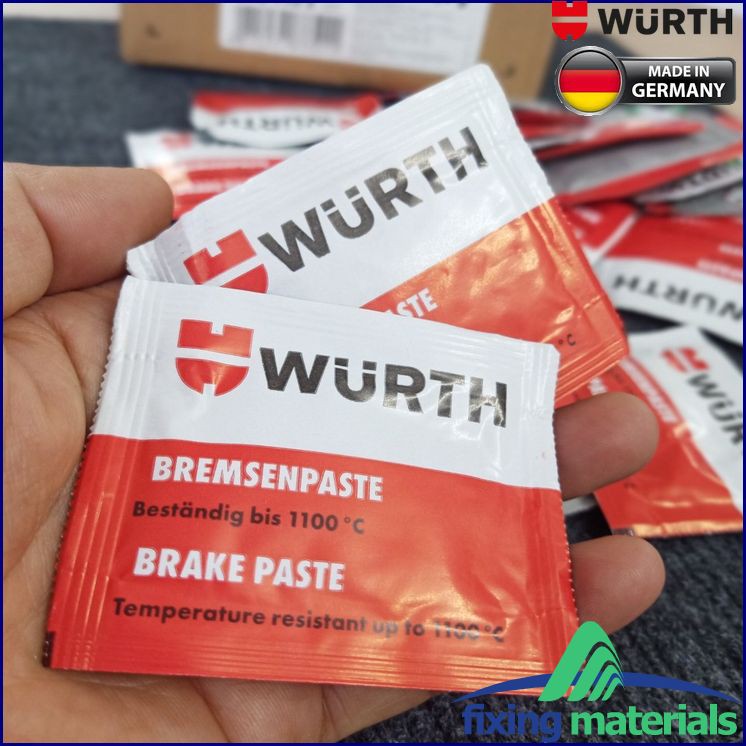 Mỡ tra má phanh WURTH Brake Paste, SX Đức, 5.5g