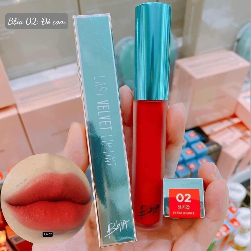 Bbia Last Velvet Lip Tint - Son Kem Lì Mịn Môi Màu HOT