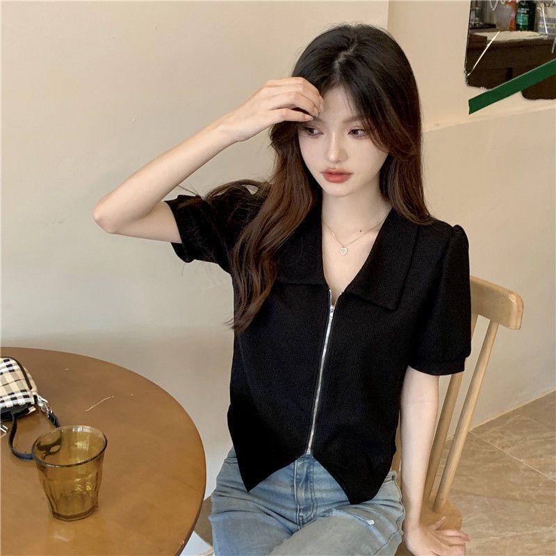 Áo Thun Dài Tay Dáng Ngắn Lệch Tà Thời Trang Cho Nữ JL-TX-532