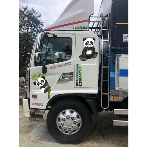 Tem xe tải, xe hơi mẫu gấu trúc - Decal xe độc lạ 2022