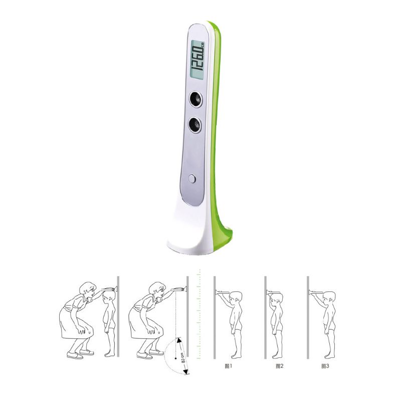 Thước đo chiều cao bằng sóng siêu âm cầm tay kỹ thuật số độ chính xác cao cho người lớn và trẻ em tiện lợi