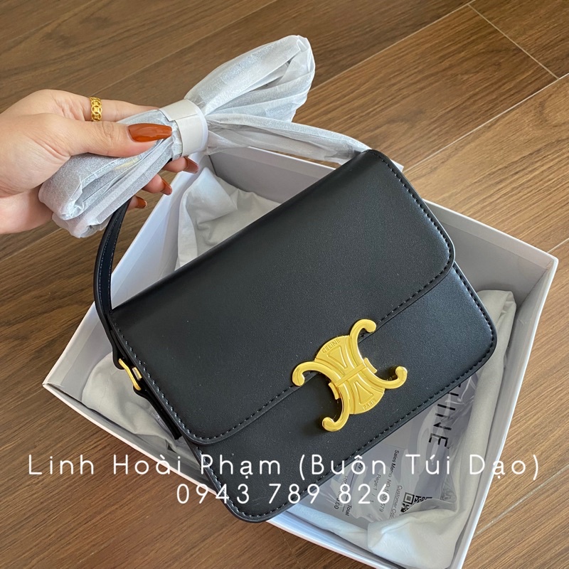 Túi xách nữ da trơn dáng hộp khoá bóp loại đẹp