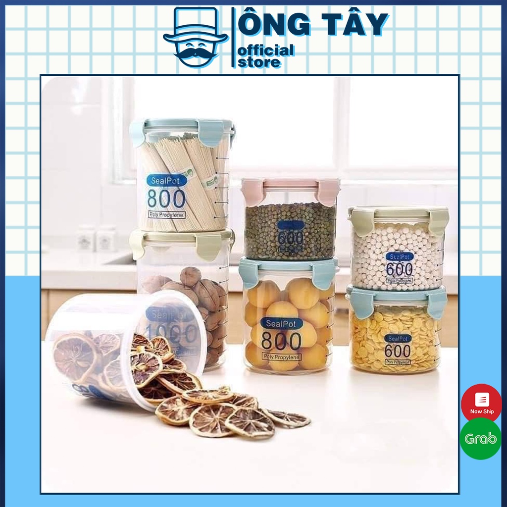 Set 3 hộp nhựa đựng đồ khô