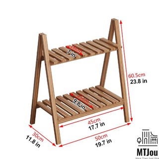 Kệ gỗ chữ A đặt chậu cây - MTJou