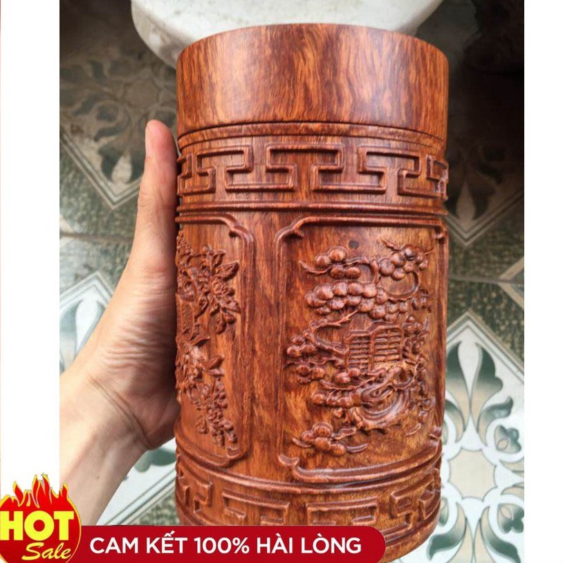 HỘP CHÈ GỖ HƯƠNG GỖ BÁCH XANH CAO CẤP Hàng cao cấp