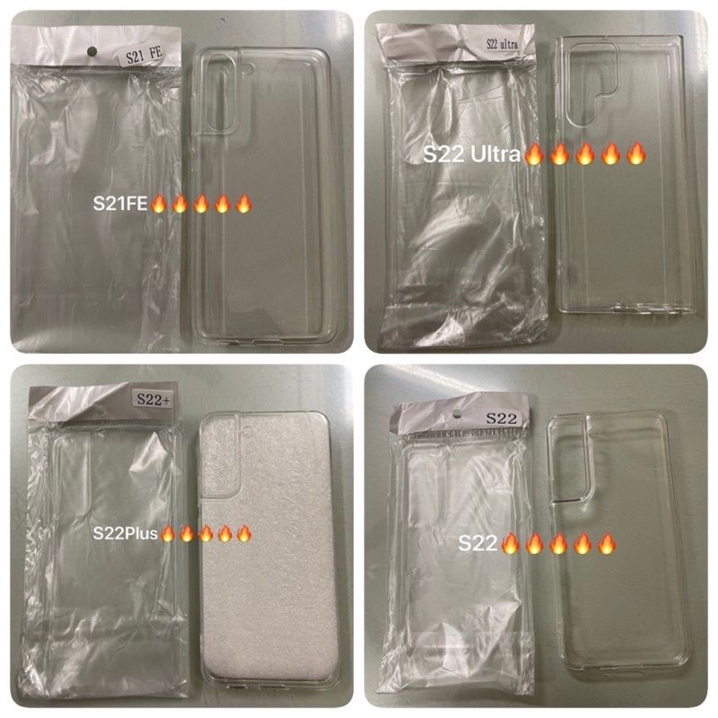 Ốp Lưng Silicon trong suốt Samsung S22 / S22 plus / S22 ultra / S21 FE