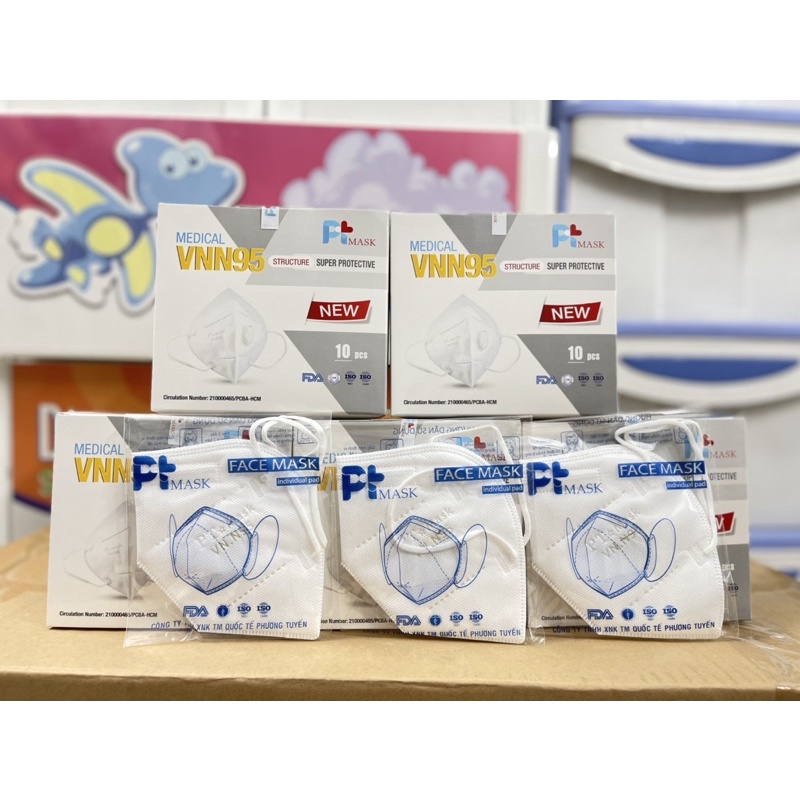 Khẩu trang VNN95 PtMASK có van | BigBuy360 - bigbuy360.vn
