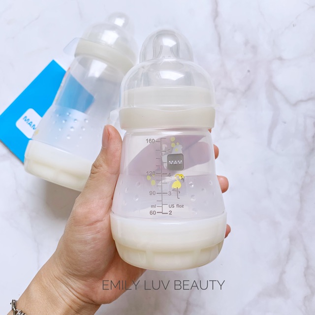 Bình sữa chống đầy hơi MAM 160ml/260ml