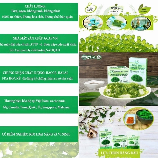 Rong Nho Green Food Tách Nước Kèm Chai Xốt Mè Rang Kewpie 180ml