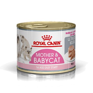 Thức ăn Pate cho mèo mẹ và mèo con tập ăn Royal Canin Mother & Babycat hộp 195g