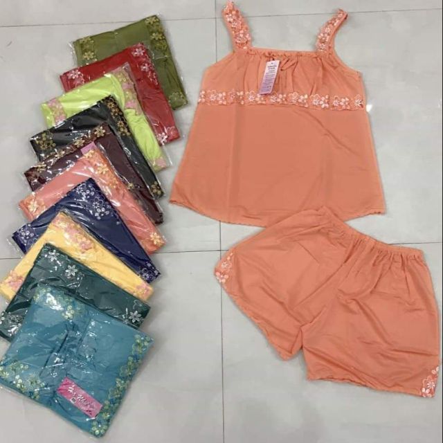 Đồ bộ mặc nhà 2 dây quần đùi