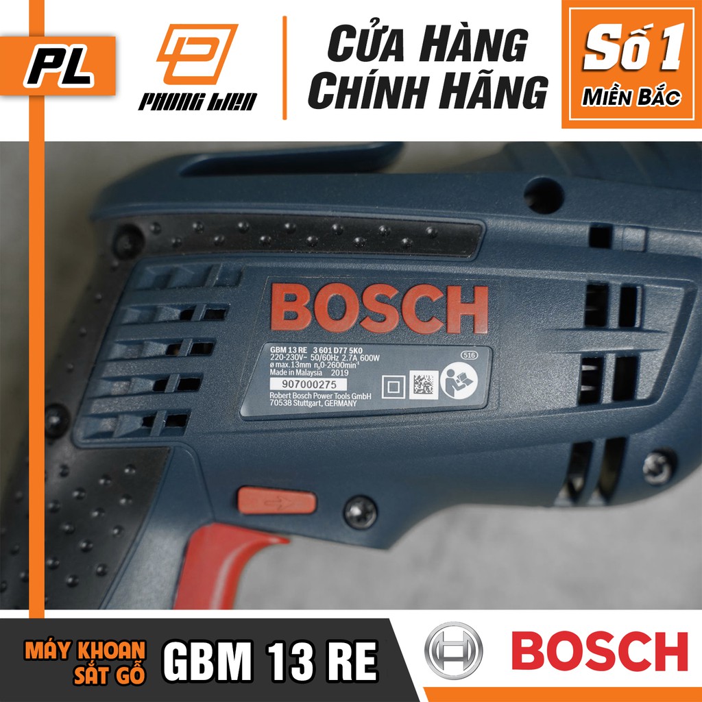 Máy Khoan Bắt Vít Bosch GBM 13 RE (13MM-600W) - Hàng Chính Hãng