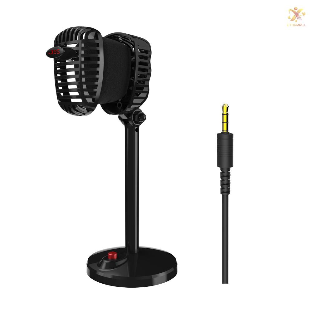 Mic Thu Âm Jack 3.5mm Phong Cách Retro