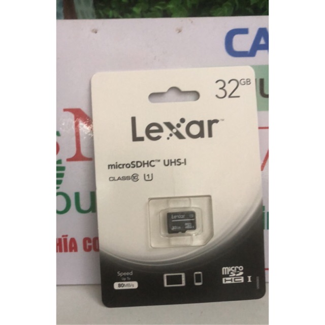 Thẻ Nhớ Micro SDHC 32GB Lexar Class 10 - 80MB/s -Chính Hãng