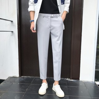 Quần Âu Nam Đẹp KOREA Vải Tuyết Mưa Dáng Slimfit Phong Cách Hàn Quốc