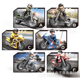 Xếp hình Lego XE MÁY Enlighten Squads 2200 10 mô hình đồ chơi lắp ráp phát triển trí tuệ cho bé (bán lẻ từng mô hình)