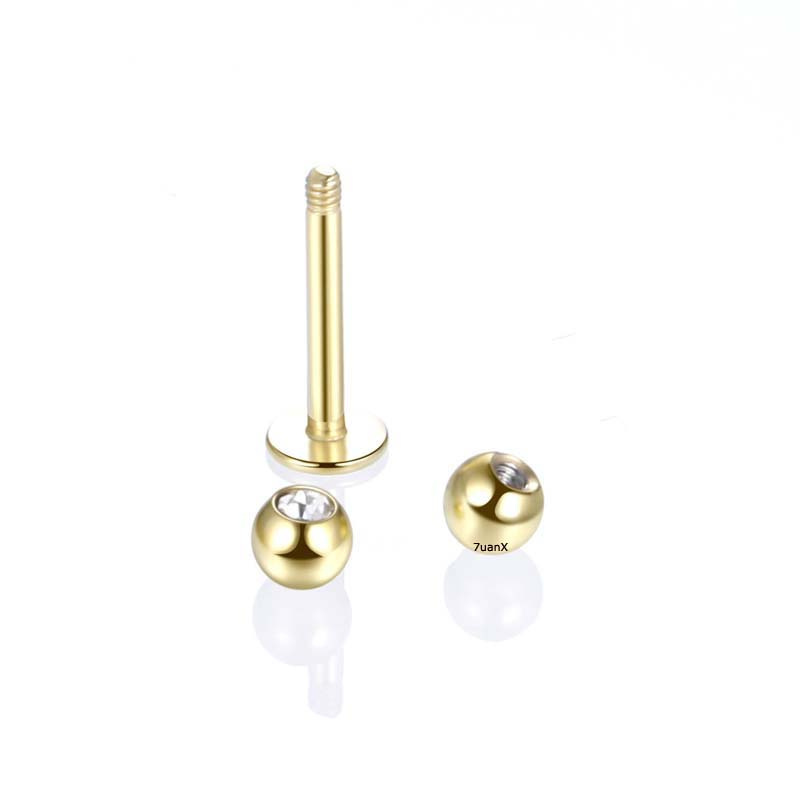 1 Khuyên xỏ trang trí cơ thể bằng thép không gỉ 16 gauge