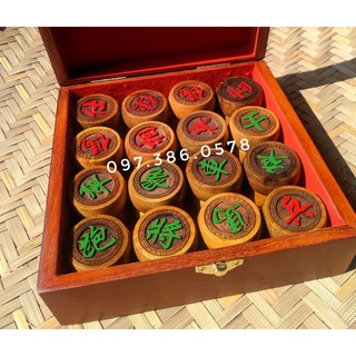 HỘP ĐỰNG QUÂN CỜ TƯỚNG BẰNG GỖ HƯƠNG CỠ LỚN