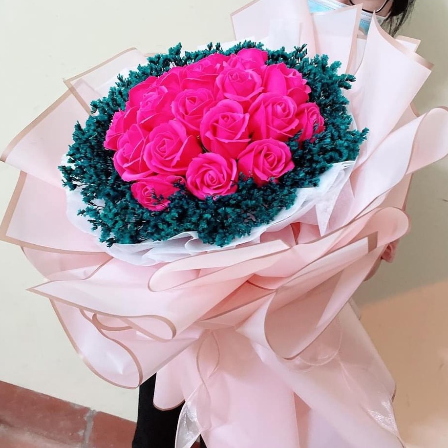 Bó Hoa BaBy Khô Siêu To Khổng Lồ (Mẫu Như Ảnh)