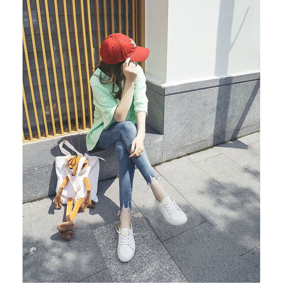 Giày lười thể thao giả dây cổ phối màu cực xinh hàng chuẩn loại 1 hottrend 2020 -TT12