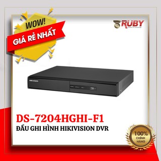 Đầu ghi hình Camera Hikvision 4 kênh DS-7204HGHI-F1 TURBO HD 3.0 DVR ( vỏ sắt ) Chính Hãng
