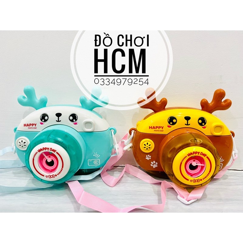 Đồ chơi máy ảnh thổi bong bóng xà phòng dành cho bé thích chụp hình rất dễ thương 889-21A