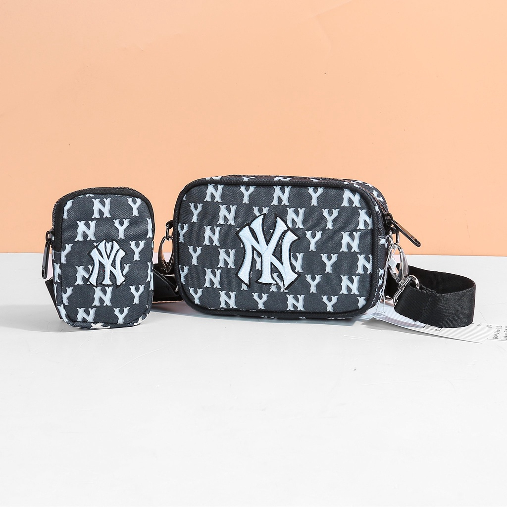 Túi đeo chéo NY MLB Túi NY chất liệu Canvas 2 màu tặng kèm túi nhỏ siêu cute