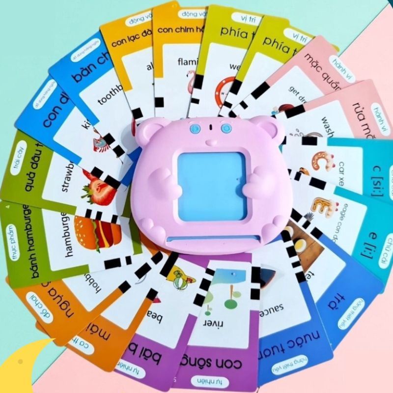 Máy đọc thẻ song ngữ Anh Việt đồ chơi cho bé BBTOYS 106