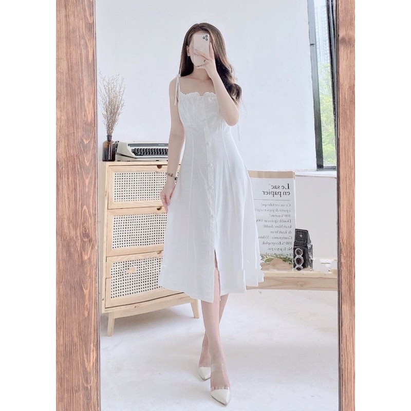 Váy trắng thiết kế DiCoco Dress đi biển,đi du lịch,dạo phố [LIAMSTORE] | BigBuy360 - bigbuy360.vn