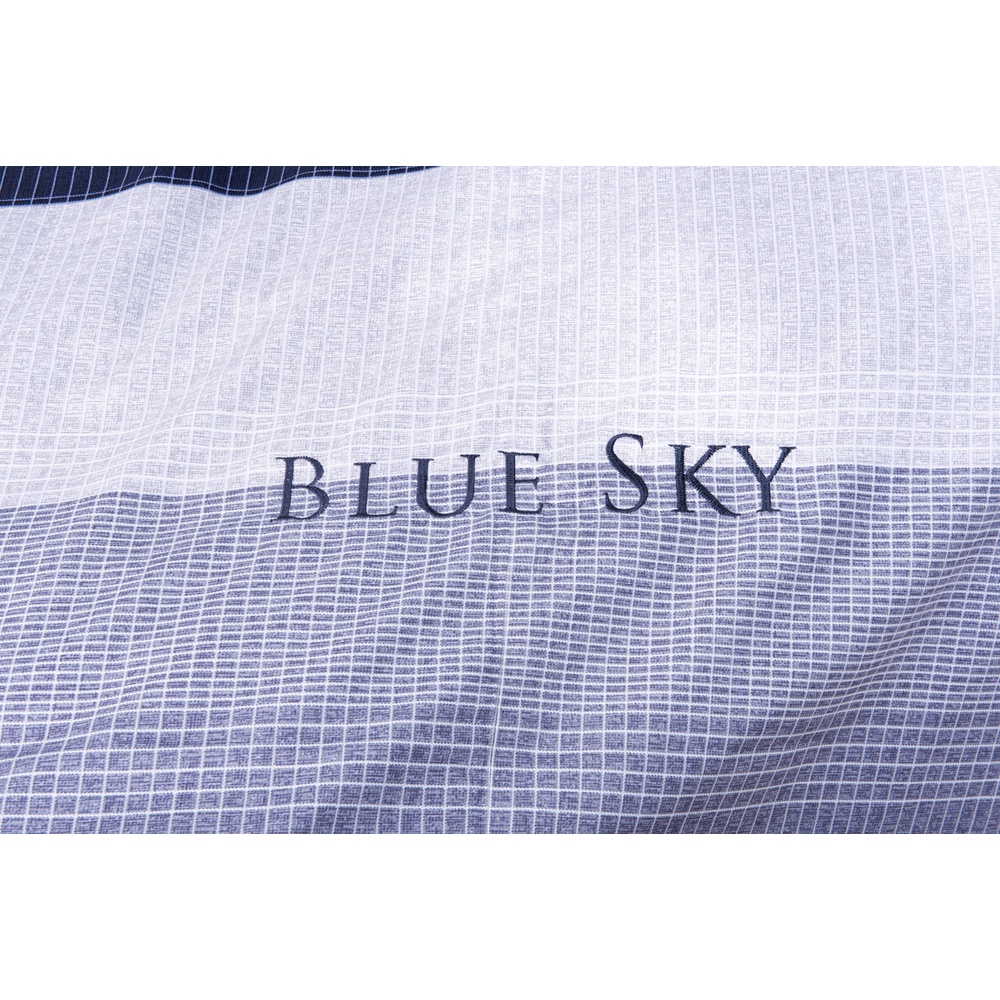 Bộ Chăn Ga Gối Hanvico Blue Sky DLP186, ga trải giường vải cotton T300 cao cấp