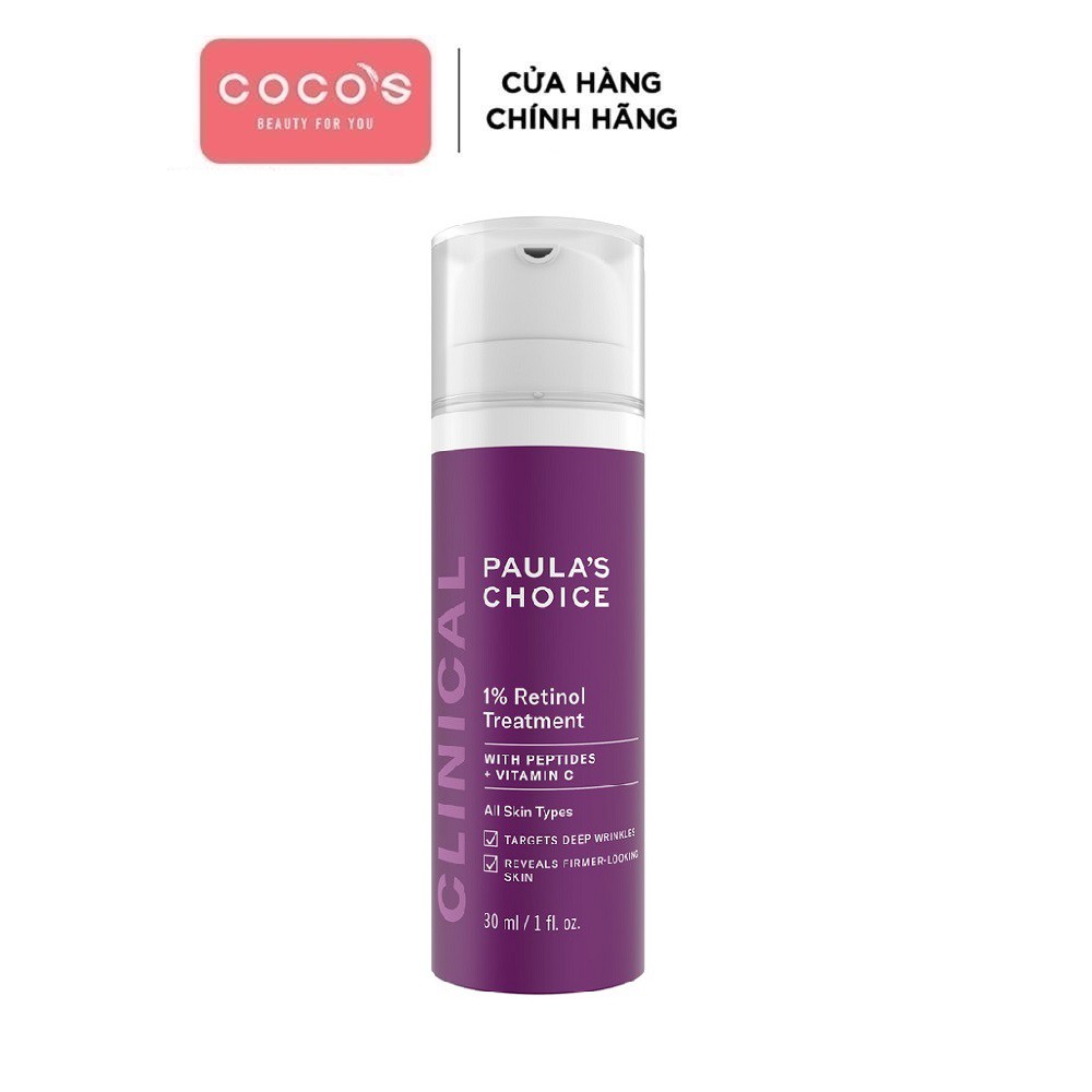 [FULL SIZE] Tinh chất làm mờ nám và nếp nhăn Paula’s Choice Clinical 1% Retinol Treatment 30ml