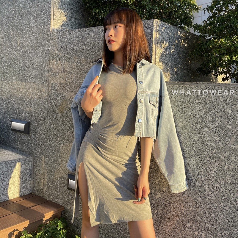 Áo khoác jean dáng croptop, jacket denim