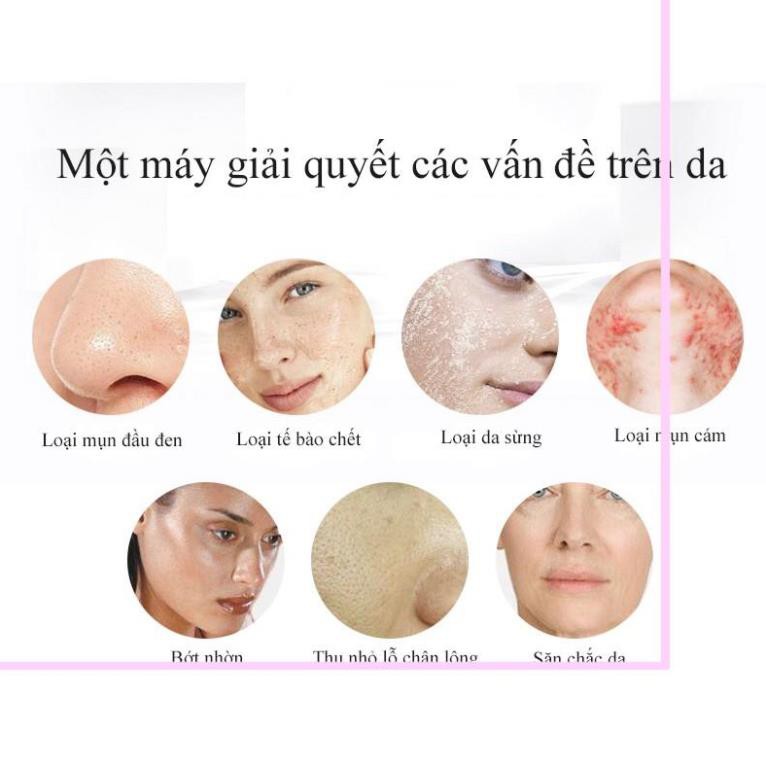 Máy Hút Mụn Đầu Đen Mini 5 Cấp Độ Lực Hút Và 3 Chế Độ Ánh Sáng Đèn Làm Đẹp Kèm Máy Rửa Mặt Và Massage Cho Da Nhạy Cảm | BigBuy360 - bigbuy360.vn