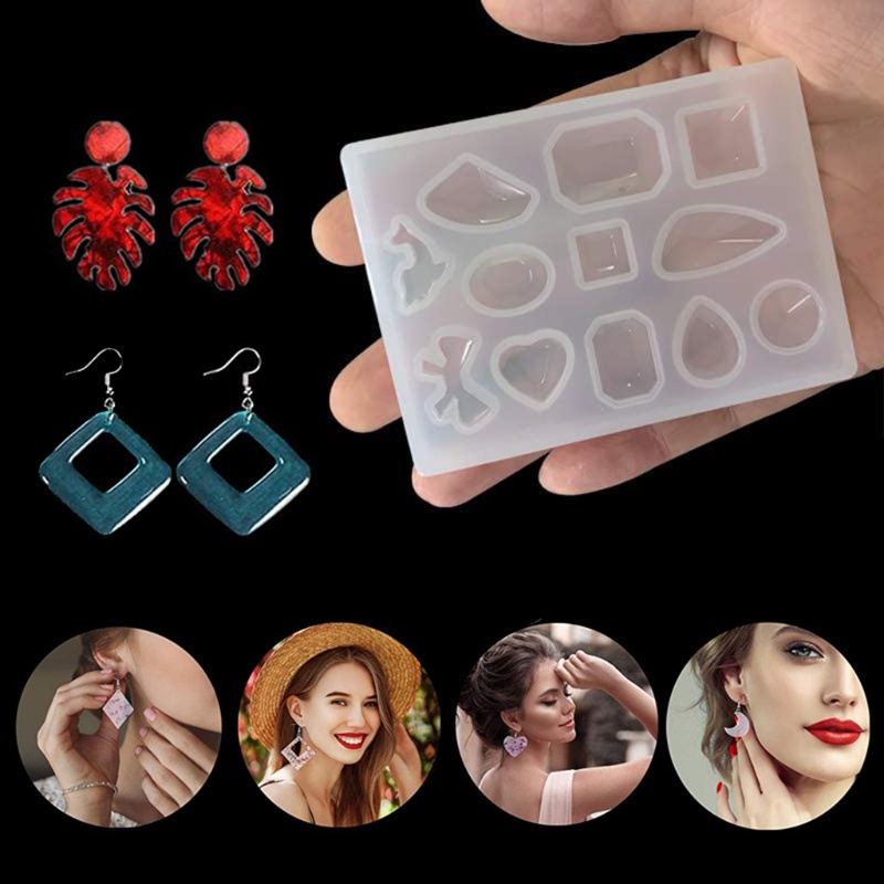 Khuôn Silicone Làm Mặt Dây Chuyền Thủ Công DIY Dễ Tháo Gỡ Không Cặp Tiện Lợi Cr