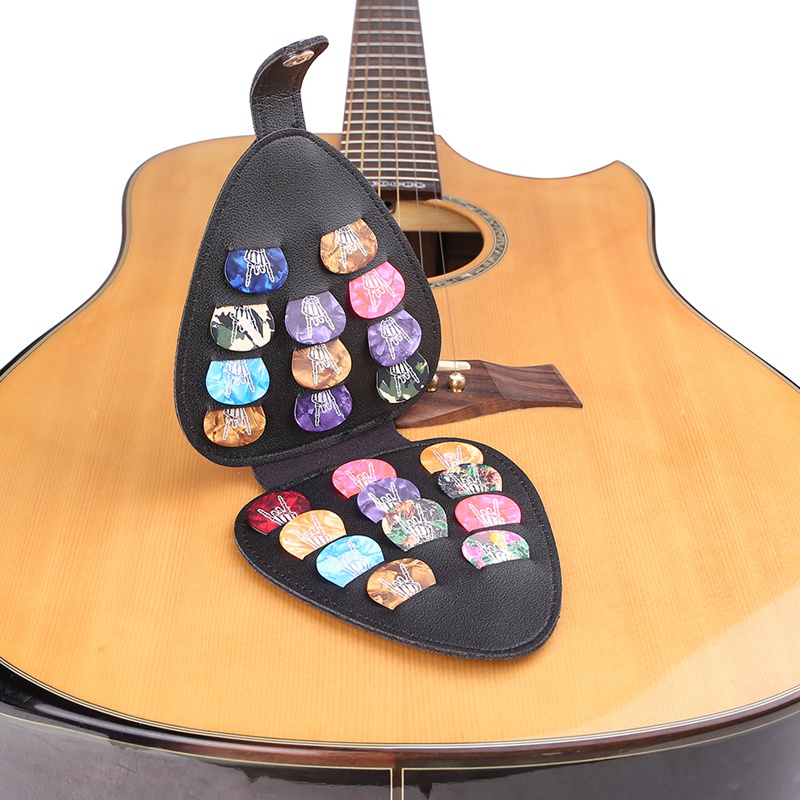 Hộp Đựng Miếng Gảy Đàn Guitar Bass / Ukulele Kèm 22 Miếng Gảy Đàn