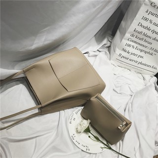 [SẴN -ẢNH THẬT CUỐI] Túi tote da quai mảnh vừa A4- tặng kèm ví - P037