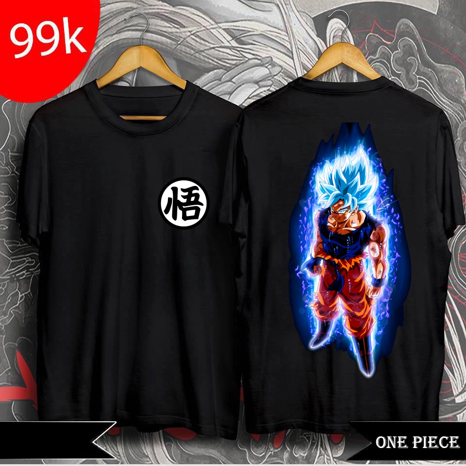 ⚡️FREESHIP⚡️Áo Thun In Hình GoKu Super Saiyan "7 Viên Ngọc Rồng" Dragon Ball Mẫu Đen Cực Chất - Áo Thun Dragon Ball
